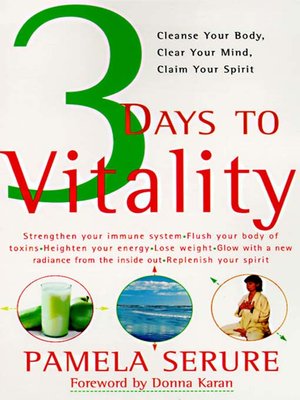 cover image of 3 Days to Vitality